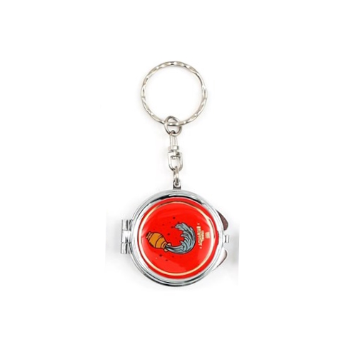 Aquarius Mirror Keyring Zodiac (20 January - 18 February)